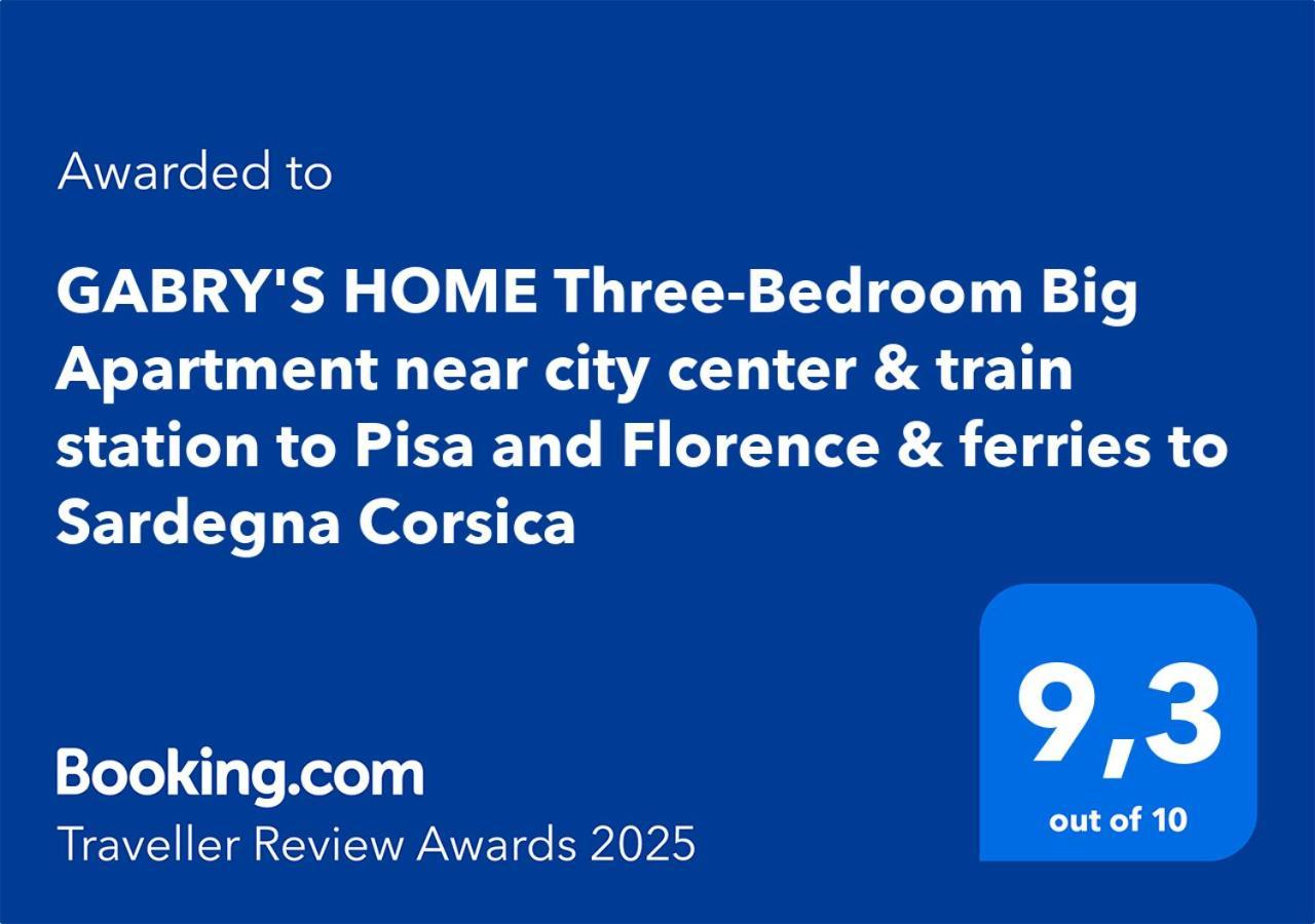 Gabry'S Home Three-Bedroom Big Apartment Near City Center & Train Station To Pisa And Florence & Ferries To Sardegna Corsica Livorno Exterior photo